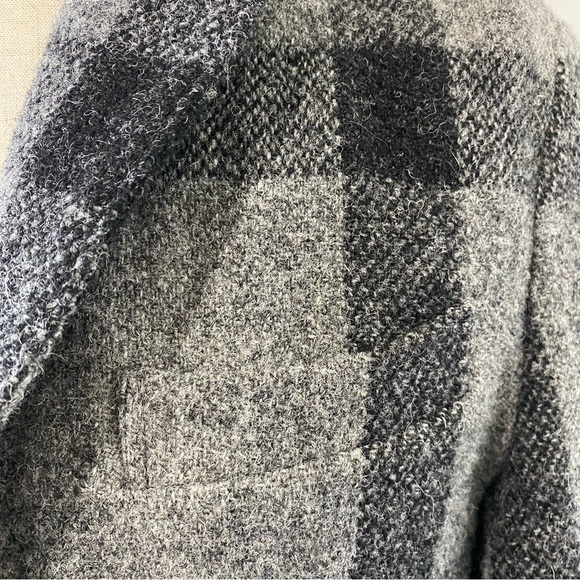 JOURNAL STANDARD x Harris Tweed men’s gray plaid suit, JP M (US ~36S) - Picture 6 of 16